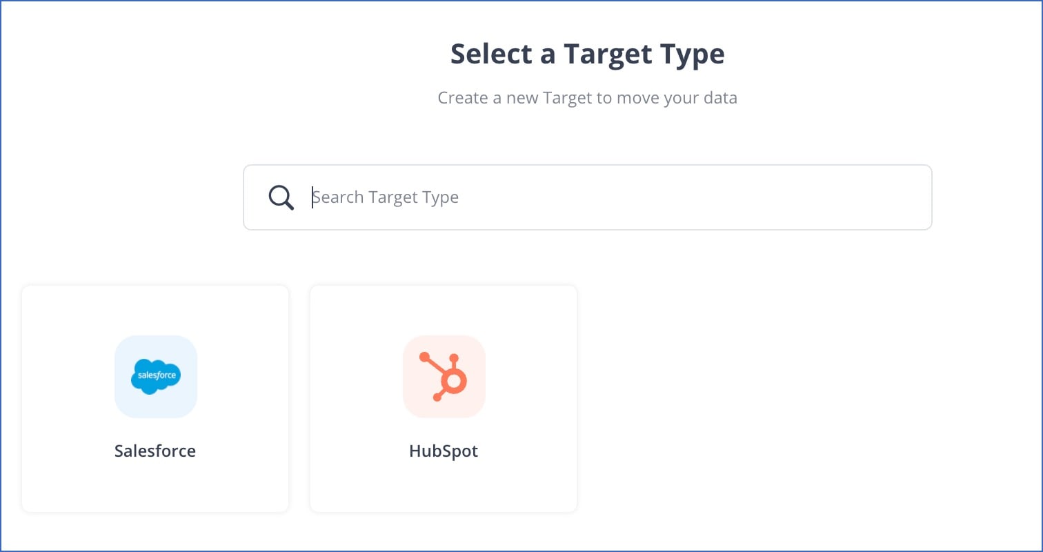 Snowflake HubSpot - Select HubSpot as Target